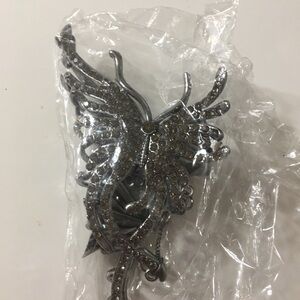 Black butterfly claw clip for hair accessories